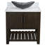 Ensemble de meuble-lavabo simple 36 po avec plateau en marbre-83626870