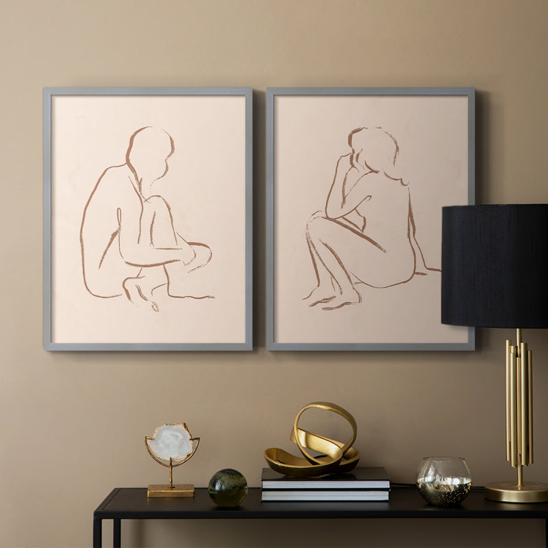 Reproduction encadrée I-Premium Soseed Pose - prête à être accrochée - aucun clou requis - aucun clou requis, Vert