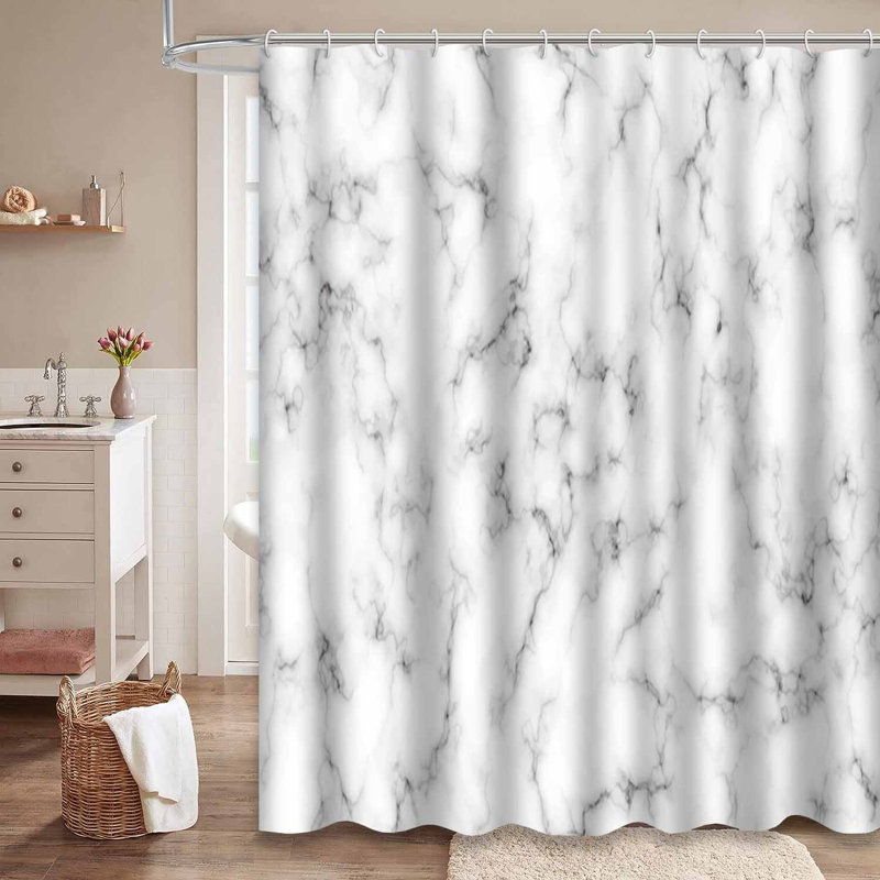 Rideau de douche Marble, L 72 po x l 78 po