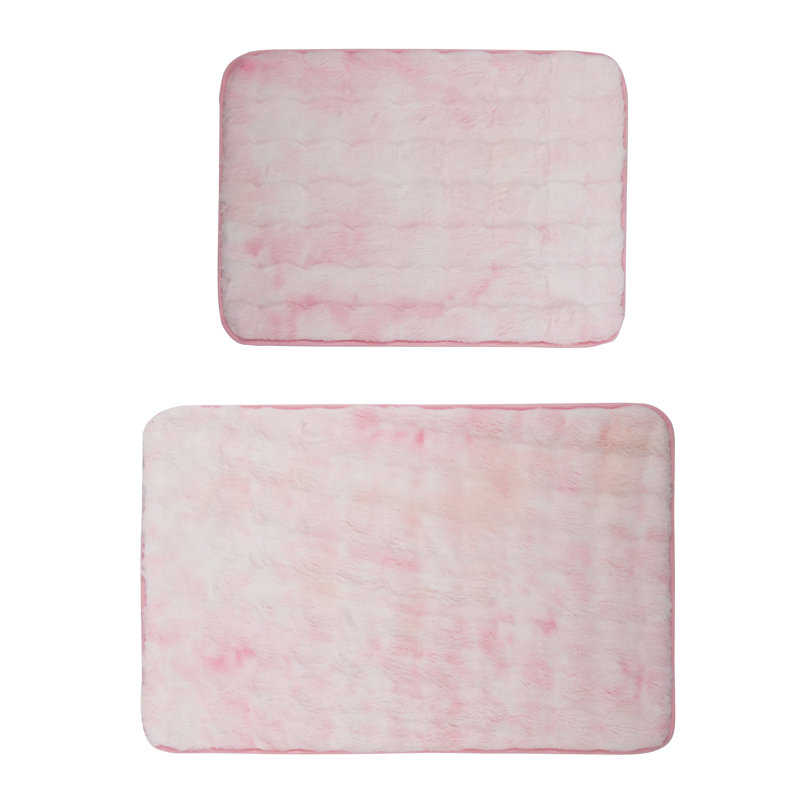 Tapis pour salle de bain Kylar, Rosé
