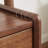 Walnut Coat Rack with Wheels