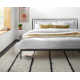 Mayer Striped Hand Knotted Wool Ivory/Black Area Rug