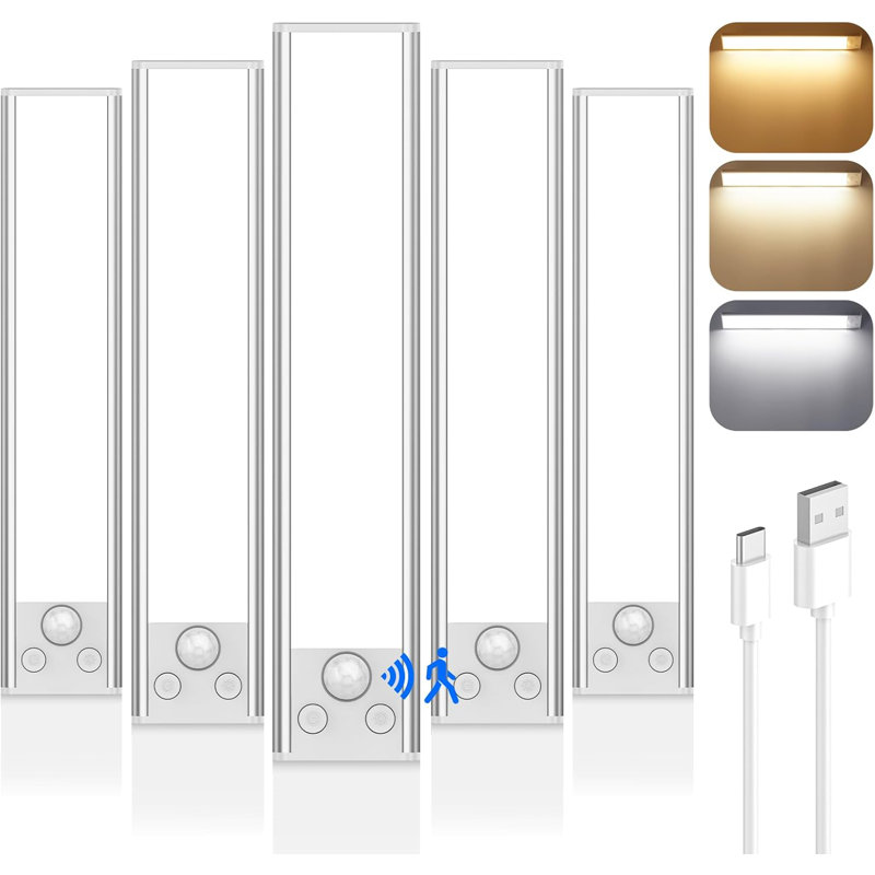 Ensemble de 5 luminaires sous-armoire 68LED 2000Mah