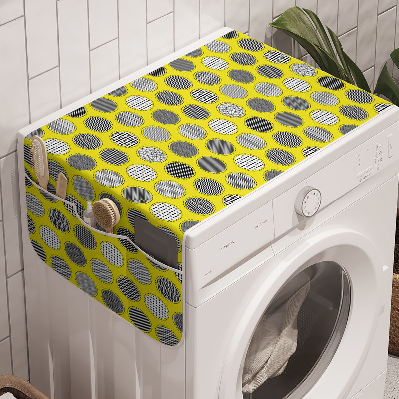 Ensemble de 2 bacs à linge géométriques 47 "x 18,5" gris anthracite East Urban Home