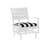 Charleston Aluminum Patio Lounge Chair with Cushions-38588443-38588394