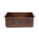 25" Hammered Copper Kitchen Single Basin Sink with Matching Drain and Accessories