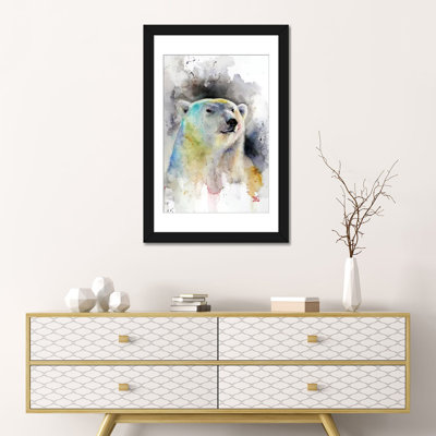 « polar bear » par dean crouser,, reproduction d’impression sur toile tendue
