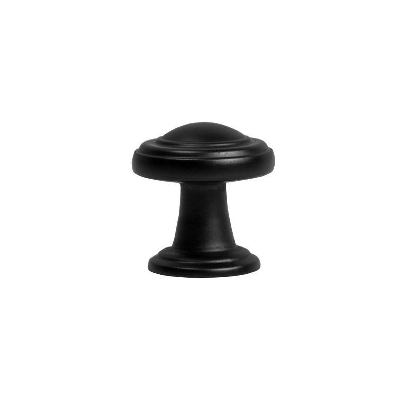 Boutons ronds Vista (ensemble de 10), Noir mat