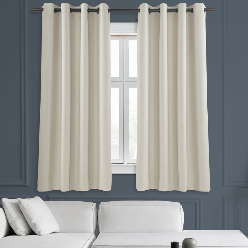 Rideaux obscurcissants Aaditya Bellino, Crème avoine, L 50 po x L 63 po