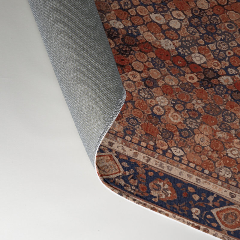 Tapis d'intérieur et d'extérieur brun Persian, Rectangle 9 pi x 12 pi