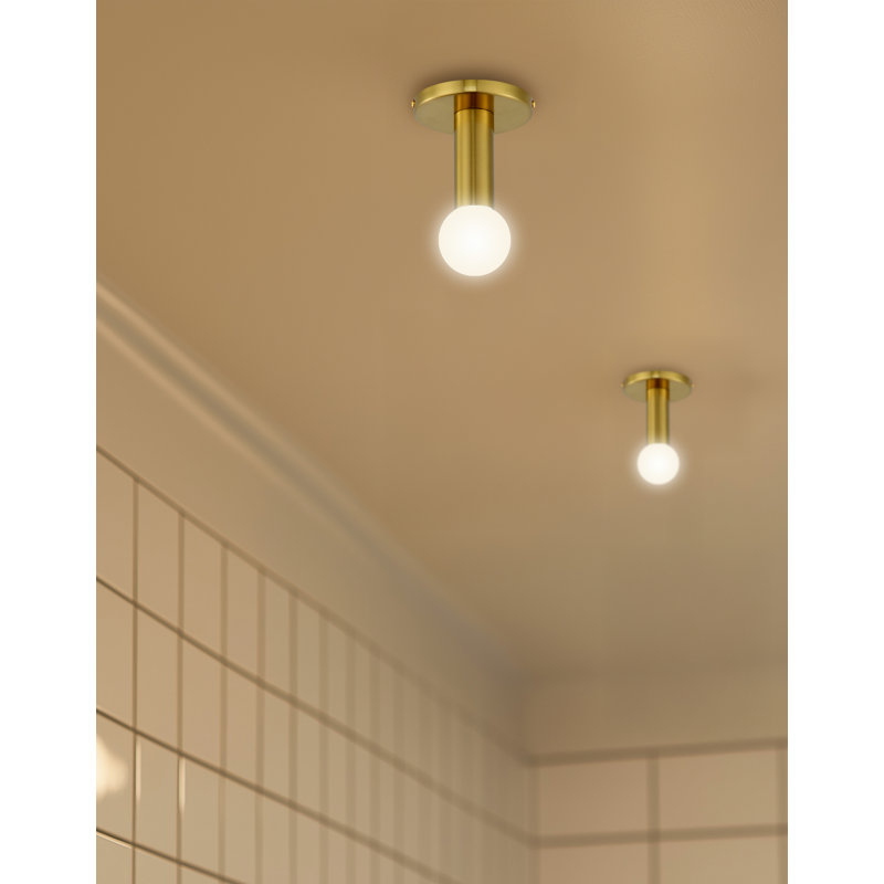 Brookhaven Flush Mount, Aged Brass