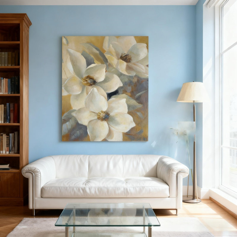 Art mural en toile sans cadre Magnolias Aglow At Sunset II 16 po x 20 po