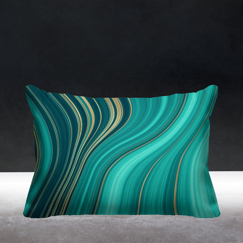 Housse et insert de coussin d'extérieur, Émeraude