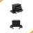 3-Drawer Tool Chest Rolling Mechanic Seat With Tool Trays,350Lbs Max Weight Capacity