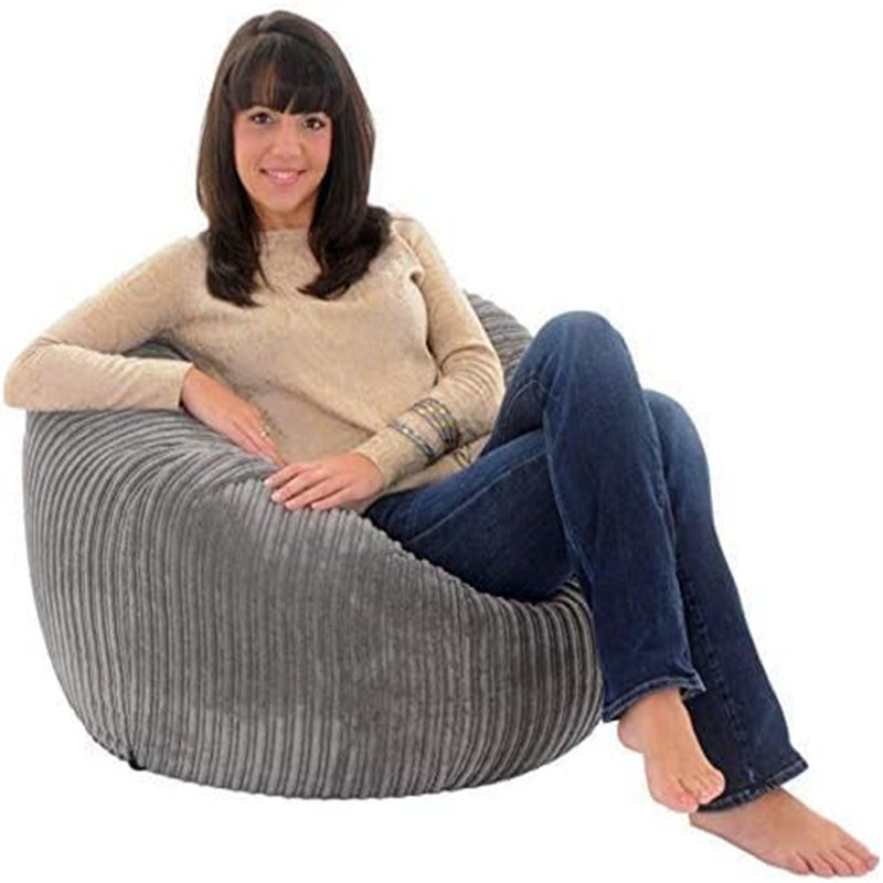Corduroy Bean Bag Chair, Yellow
