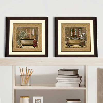 Asian Warmth' Print Under Glass
