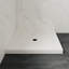 OVE Decors 36 In. W X 32 In. D Shower Base Pan Square, Centre Drain, White Acrylic, Reversible Design