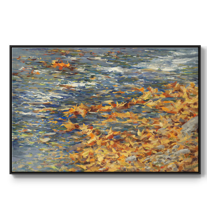 Autumn Creek, reproduction d'art sur toile encadrée, Noir, H 41 po x l 27 po x P 2 po
