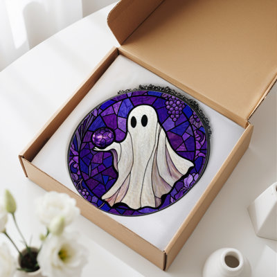 Vitrail vitrail 12 "H Ghost And Grape