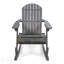 Chaise berçante Malibu Adirondack, confort extérieur à lattes avec fabrication en bois d'acacia durable-1943170733