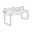 Black Rectangular Solid Wood writing desk-1068821932