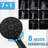 5 Inch Rain Shower & 7-Spray Handheld , 26" Adjustable Slide Bar, 1.8Gpm Dual Flow, Approved, Installation, Black Finish, Stainless Steel 7 Function Spray Modes For A Pleasant With Flow , Ideal-126125487