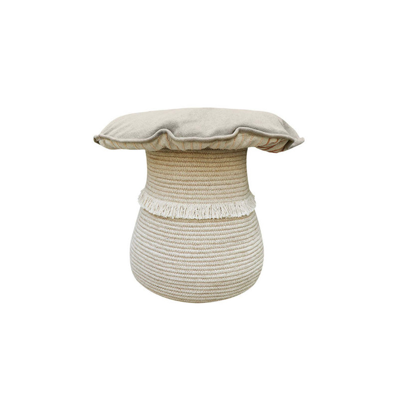 Mushroom Hunt Cotton Blend Metal General Basket