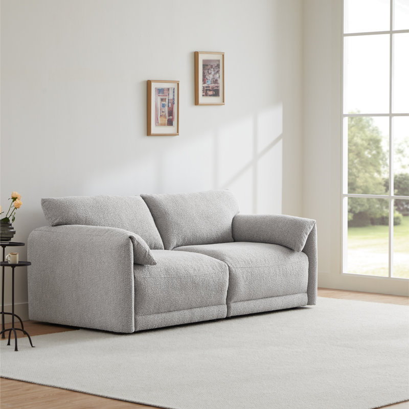 Canapé modulaire 2 pièces Deandre, Gris