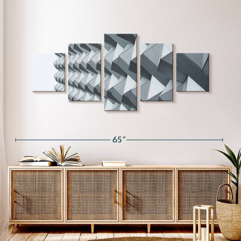 Geometric Facade, 24" H x 55" W