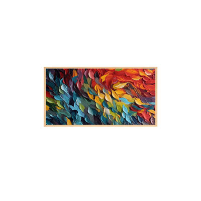 Stunning Decorative Framed MDF Painting, 12.9 x 27.6 inches | 100% Solid Wood Frame (Thickness: 0.8 inches) | High-Quality Digital Printing on 100% MDF (Thickness: 0.1 inches) | Perfect Wall Art for Home & Office Decor