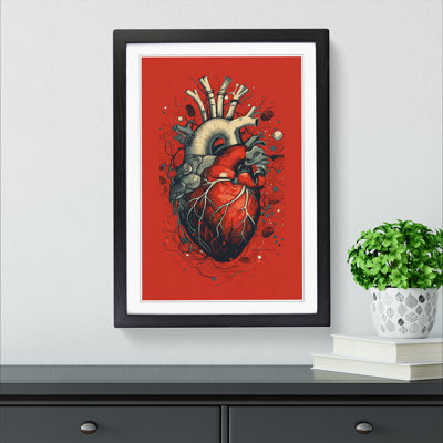 Anatomical Heart Constructivism - Framed Print