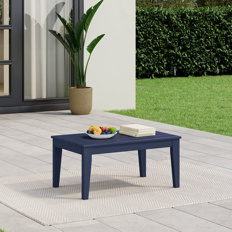 Laguna HDPE Patio Coffee Table, Navy
