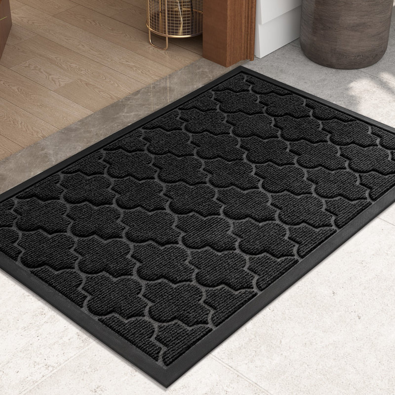 Paillasson d'extérieur antidérapant Daston, Noir, L 24 po x L 35,5 po