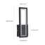 LED Rectangular Wall Sconce 3000K Warm Light-201720496