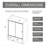 60.In W X 62.In H Single Sliding Opening Shower Door For Bathtub, 1/5 " Thick Clear Tempered Shower Door With Stainless Steel Handle