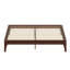 Base de lit plateforme en bois de bambou massif avec support de lattes en bois durable-129045294