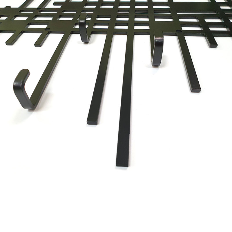 Maddock Steel Wall 8 - Hook Wall Mounted Coat Rack