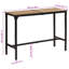 Anesti Rectangular Metal Outdoor Bar Table , 150cm cm W 55cm cm D