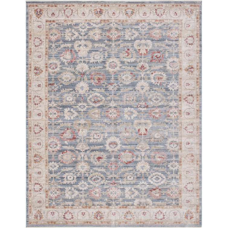 Areonia Traditional Blue Area Rug