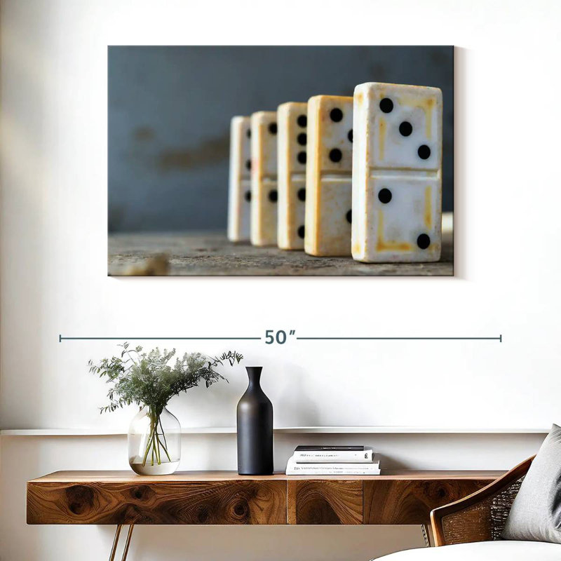 Senne antique domino, H 26 po x l 39 po