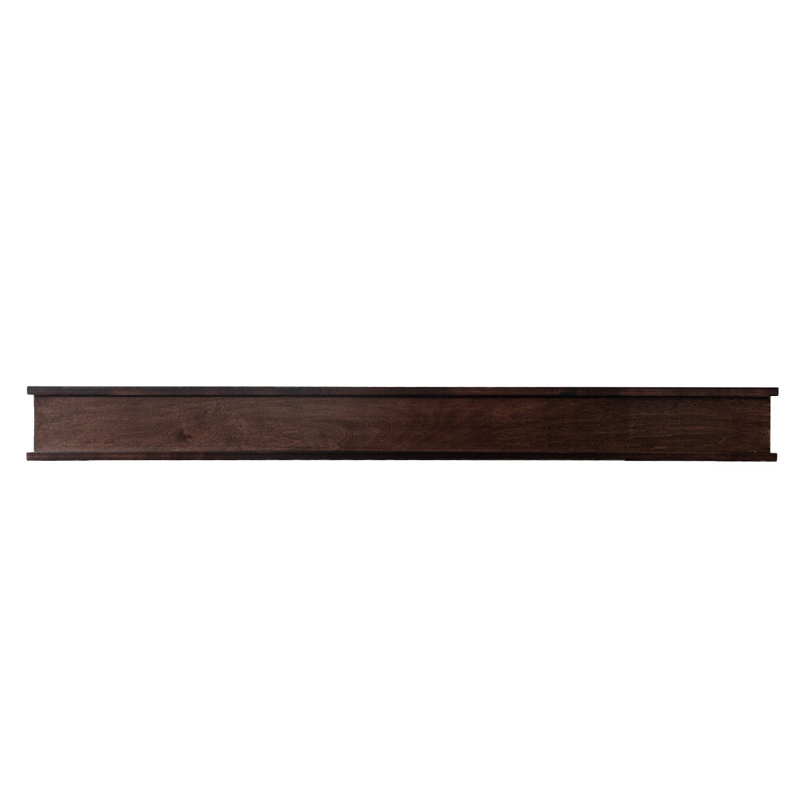 Muirwood Maple Wood Fireplace Mantel Shelf Elegant Transitional Design with Symmetrical Top, Clear Polyurethane, 48