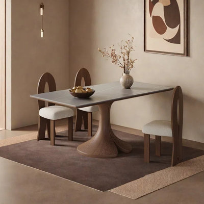 Modern and simple household dining table