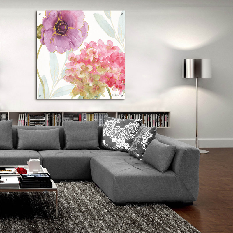 «Rainbow Seeds Flowers V» par Lisa Audit, H 24 po x l 24 po x P 0,2 po