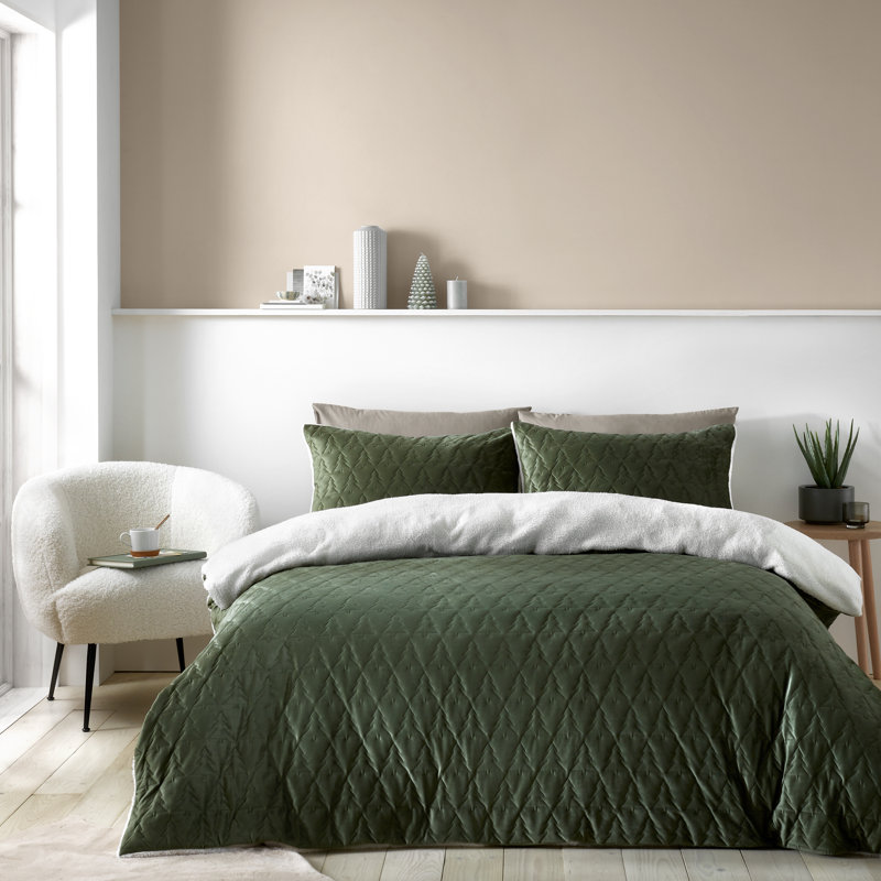 Cosy Soft Christmas Tree Duvet Cover Set, Single - 1 Standard Pillowcase ( 50 x 75 cm )