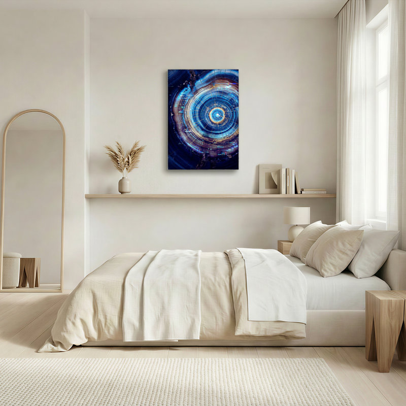 «Abstract Cosmic Agate», ensemble de 1 reproduction d'art sur toile tendue sur toile, H 18 po x l 12 po