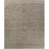 Smyrna Wool Oriental Area Rug in Black