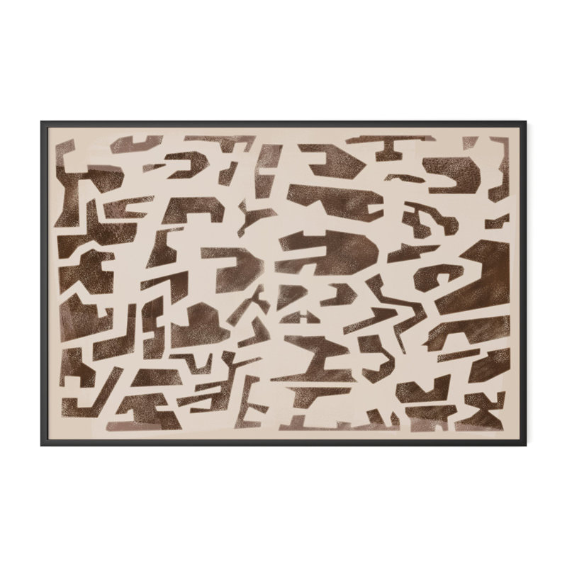 Block Sand II Print by Coup D'Esprit, 40" H x 60" W, Vertical Grain White Oak