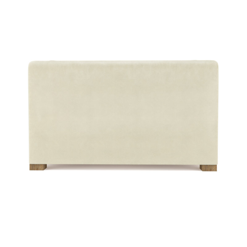 Causeuse Crosby, Cuir rétro albâtre, H 32,5 po x l 60 po x P 38 po, Ébène