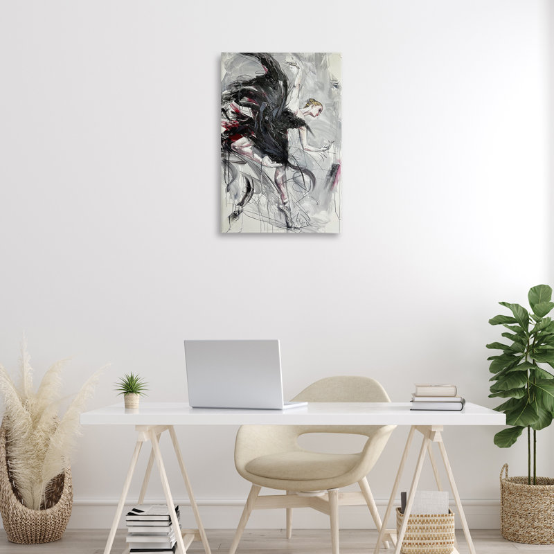 Toile Modern Elegance Dancer, design par Lucille Lee, H 30 po x l 20 po