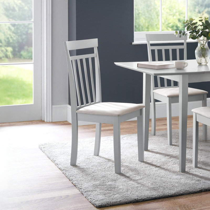 Exeter Solid Wood Dining Chairs, Grey